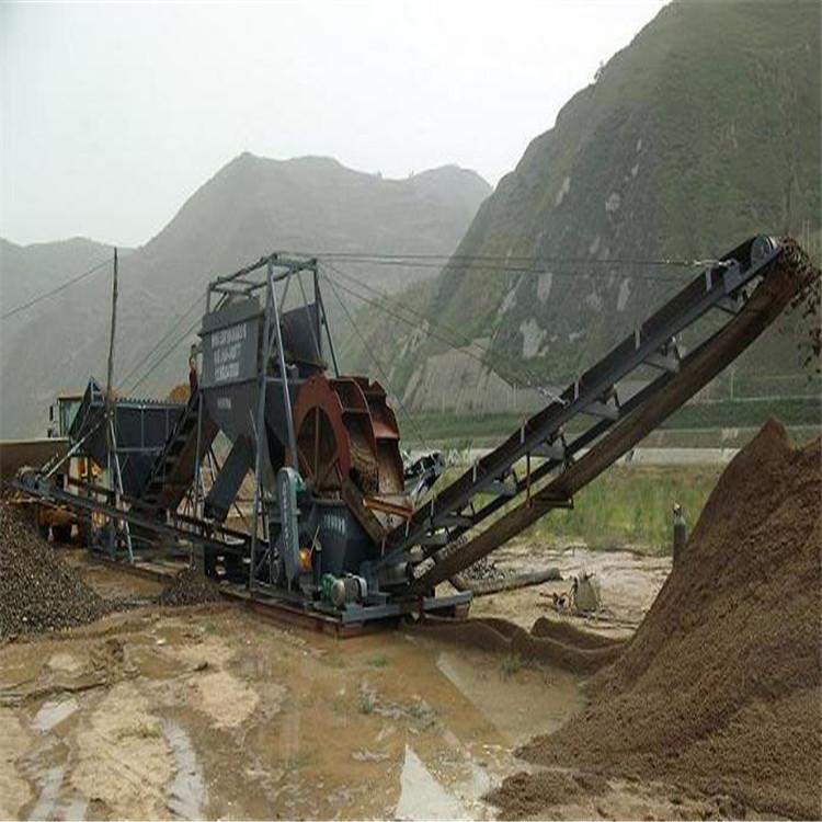 轮式洗砂机价格 小型轮斗洗沙机 口碑好 质量保证