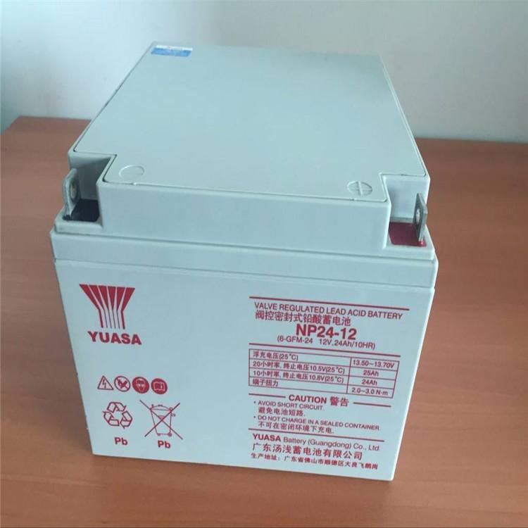 YUASA蓄电池 汤浅蓄电池NP24-12 免维护储能铅酸蓄电池12V24AH 阀控式电源
