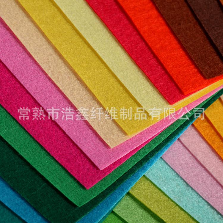 厂家直销彩色环保针刺无纺毛毡布 玩具礼品工艺不织布批发
