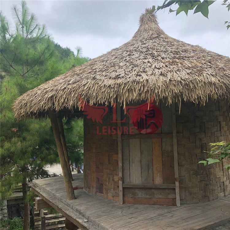 茅草屋顶工程 屋面茅草装饰 仿真茅草