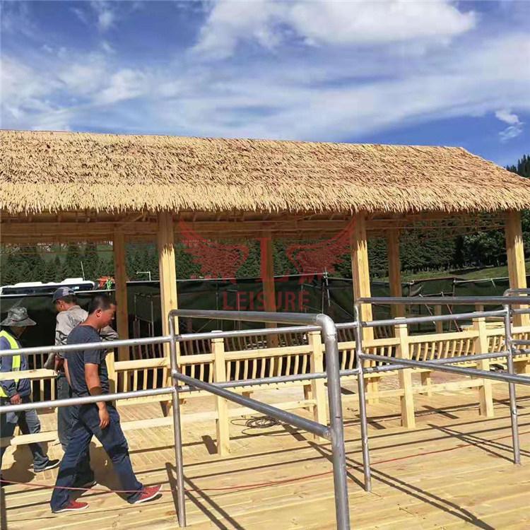 别墅园林度假村茅草屋顶承建