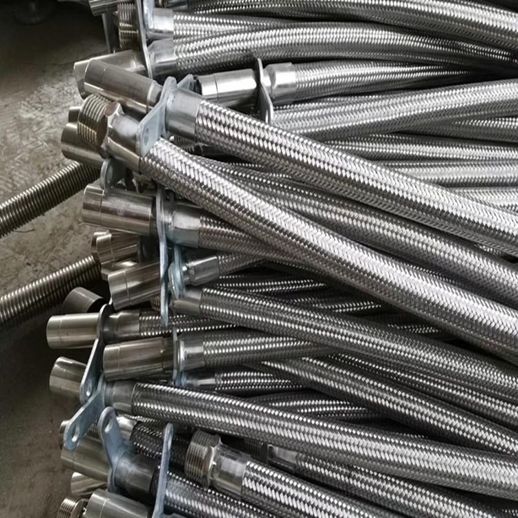 吉佳304不锈钢金属软管304不锈钢波纹管消防喷洒喷淋金属波纹管1寸不锈钢喷淋金属软管