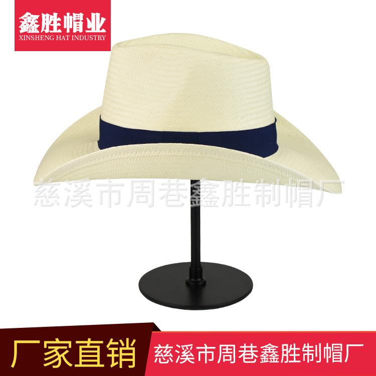 厂家长期现货出售五分草草帽巴拿马草帽复古牛仔帽夏天休闲草帽