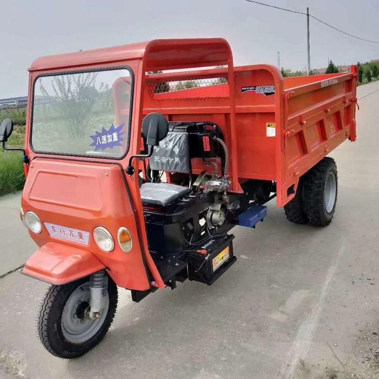 农用三轮车柴油机 半封闭柴油三轮车 工地小型柴油三轮车