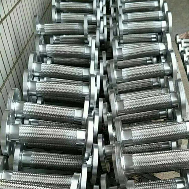 吉佳法兰金属波纹软管dn100金属软管 不锈钢法兰金属软连接厂家