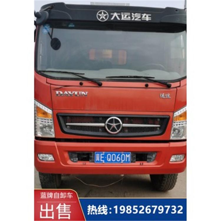 湖北大运 渣土车 后八轮二手蓝牌自卸车
