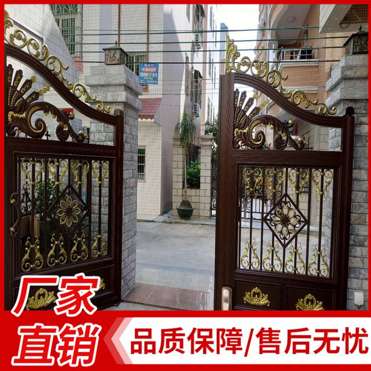 厂家定制庭院铝艺门 高档别墅铝艺门 欧式铝艺大门 铝艺别墅大门