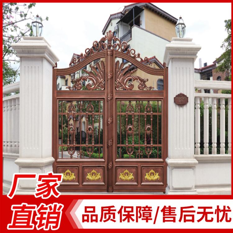 厂家定制庭院铝艺门  铝艺别墅大门 高档别墅铝艺门 欧式铝艺大门
