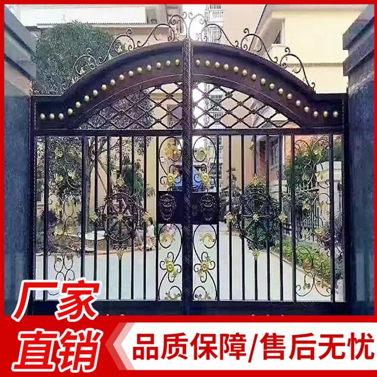 欧式铁艺大门 庭院花园铁艺大门 欧式豪华铁艺别墅大门