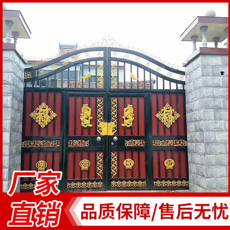 庭院花园铁艺大门 欧式豪华铁艺别墅大门 欧式铁艺大门