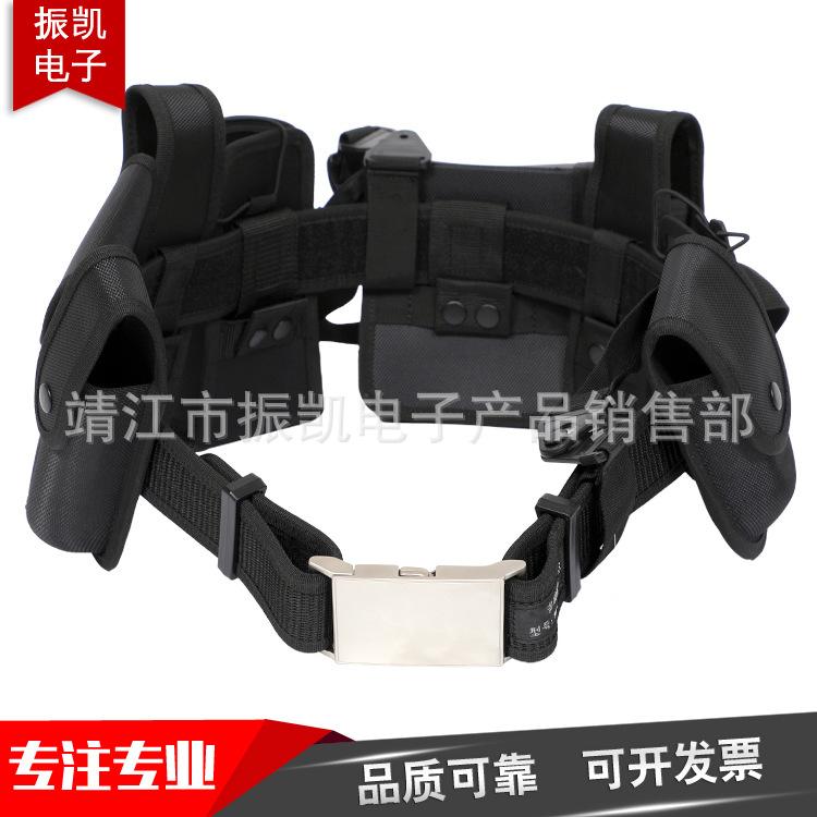 定制出售户外多功能腰带腰包黑色保安巡逻武装安保战术装备厂家