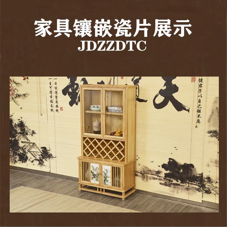 小青花瓷片镶嵌家具定制厂家提供青花瓷片给红木厂家