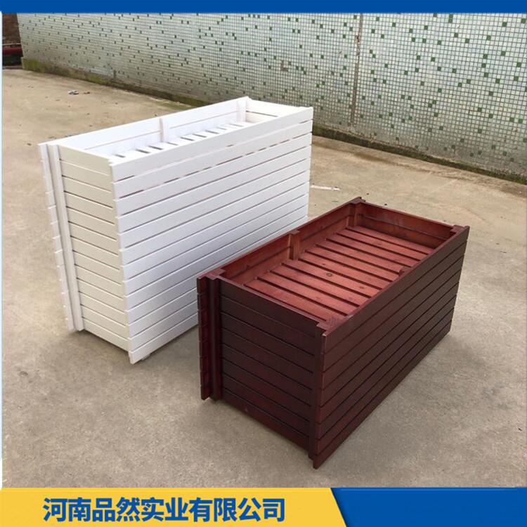 户外防腐木花箱组合 河南防腐木花箱定制 郑州品然 品质可靠