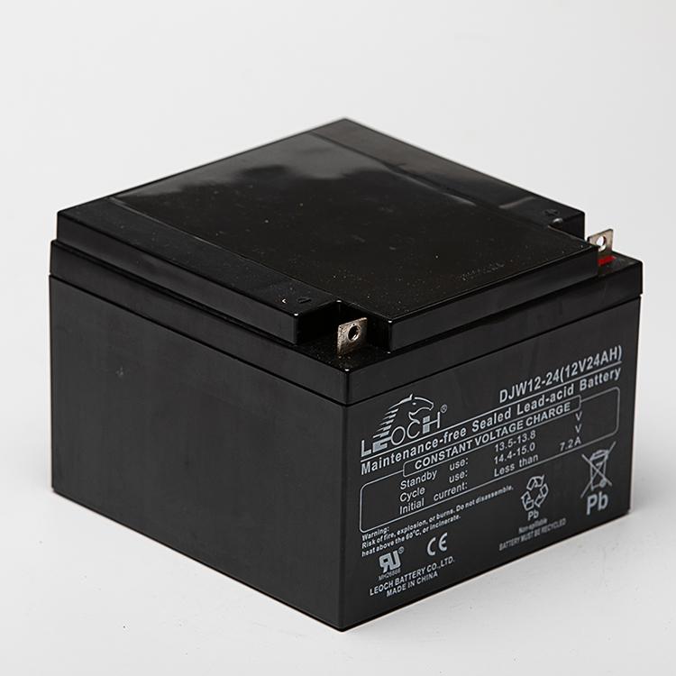 理士蓄电池DJW12-24 LEOCH蓄电池12V24AH 阀控式储能蓄电池 UPS蓄电池