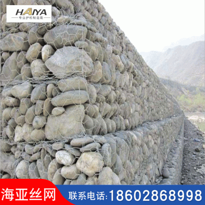 批发水利工程防护网格宾石笼网 防洪堤坝石笼网 建筑河道防护网