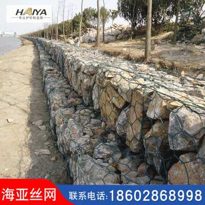 河道护坡石笼网 河道防护石笼网 河道专用石笼网