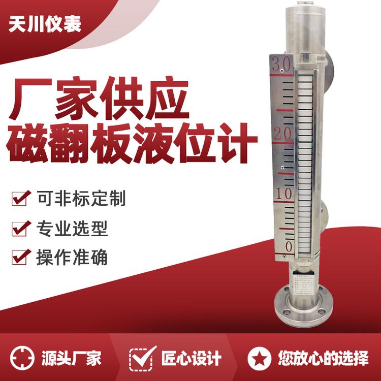 磁性翻版不锈钢液位计 水位计 带远传报警