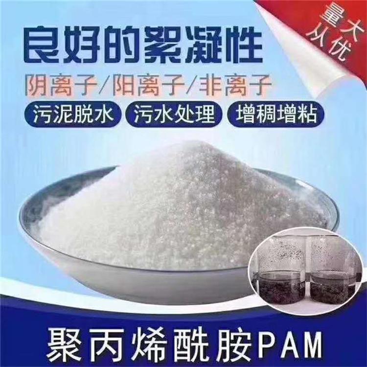 聚丙烯酰胺PAM阴离子阳离子非离子高分子絮凝剂污泥沉淀剂