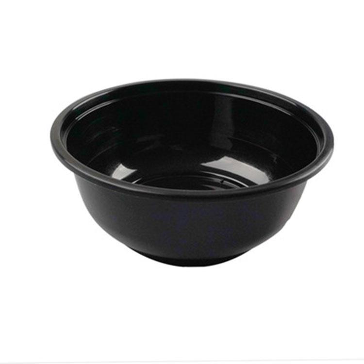 一次性圆形塑料饭碗用于外卖打包白色快餐碗冷藏pp打包碗支持定制