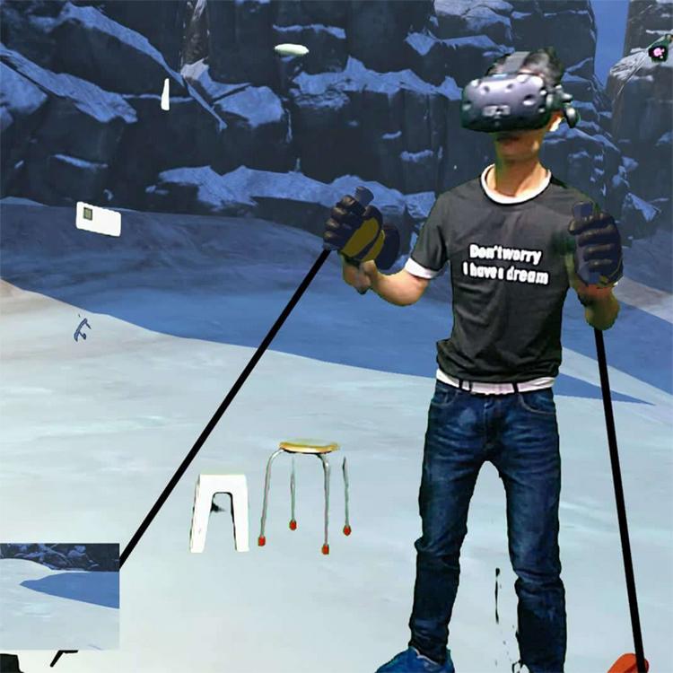 广州番禺VR设备厂家VR滑雪机vr虚拟滑雪设备大型科技室方案策划制作多阿科技