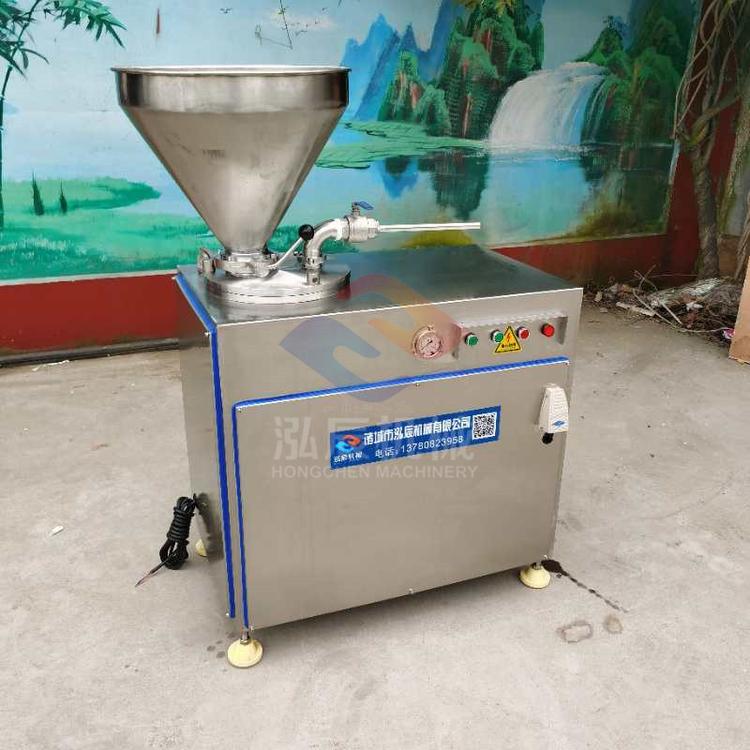 门店用单管液压灌肠机 304不锈钢灌肠机 麻辣香肠灌肠机厂家 现货批发