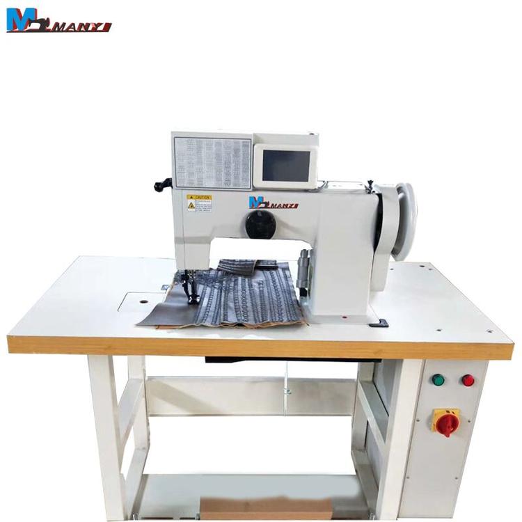 满艺牌花样机双针帮面缝合机马克线花样缝纫机