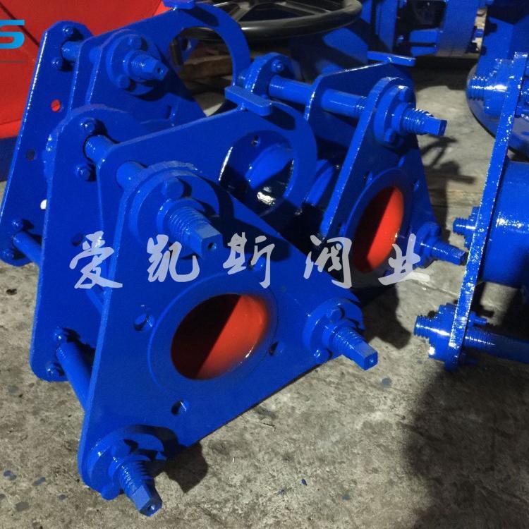 小口径F43CX手动扇形盲板阀又名手动眼镜阀翻板阀