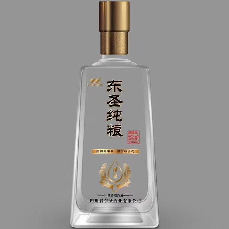 晶白酒瓶现货包装   山东富兴酒类包装