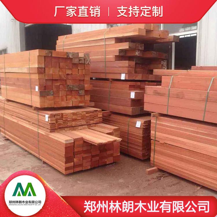 红柳桉工厂直销 正宗红柳桉防腐木 稳定性好 经久耐用