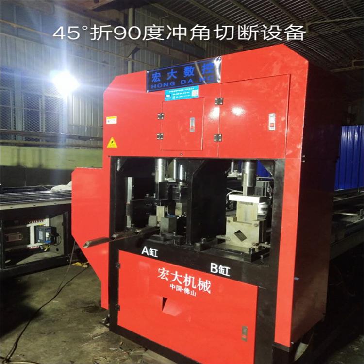 河北衡水爬架数控冲孔载断机 全自动角钢冲床今日报价宏大机械