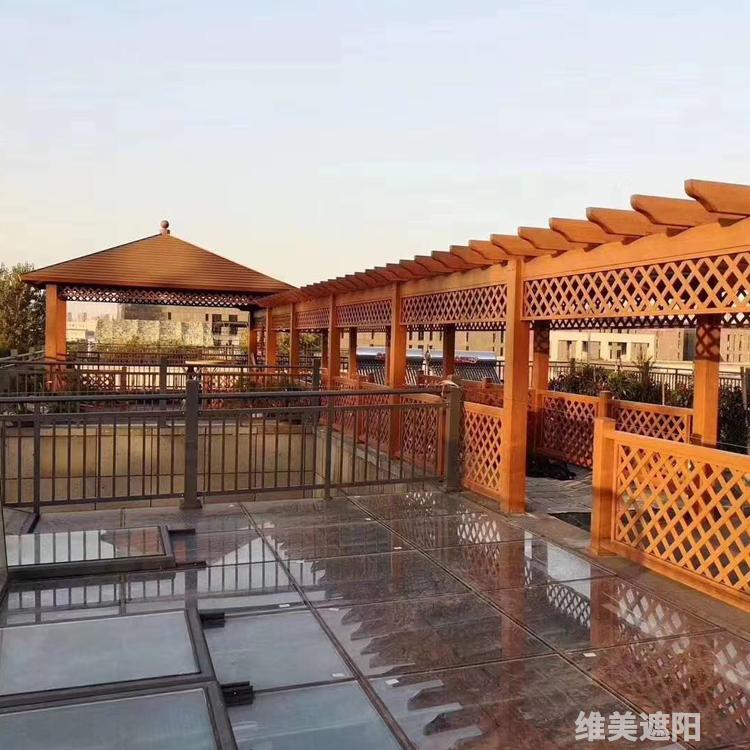 葡萄架 小区一楼花园遮阳亭 庭院花园景观凉亭定制 维美遮阳