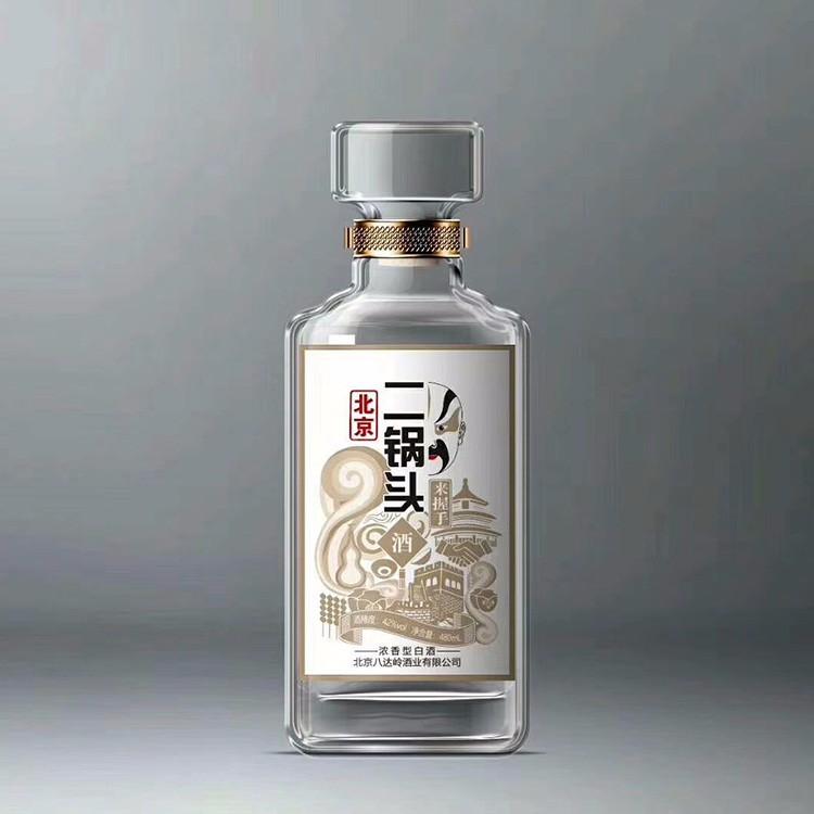 晶白料玻璃瓶库存 烤花玻璃瓶 山东富兴包装