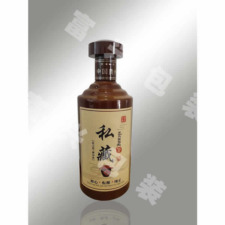 500ML私藏酒瓶定制 茅型瓶500ML现货 山东富兴酒类包装