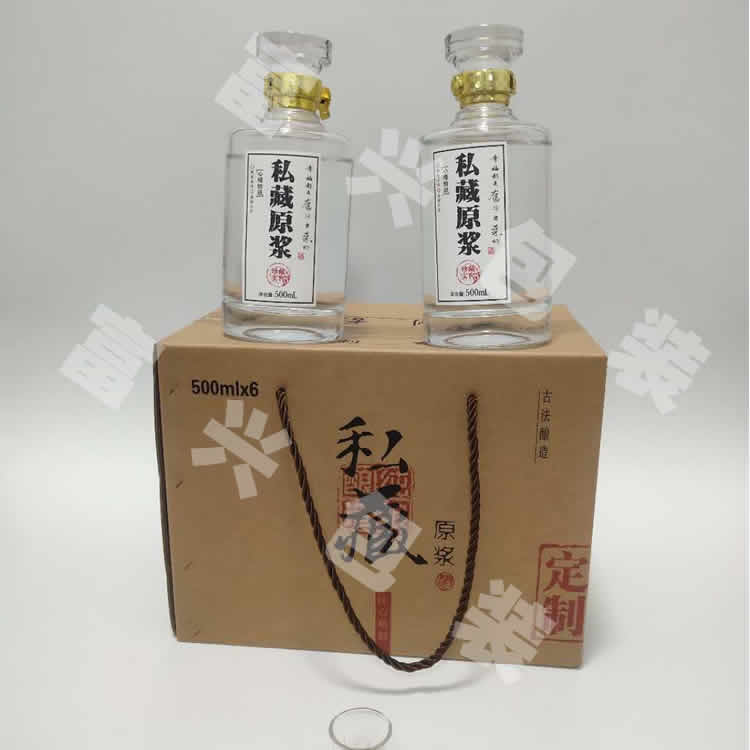 250ML玻璃瓶大量现货 500ML茅型瓶供应商 山东富兴酒类包装
