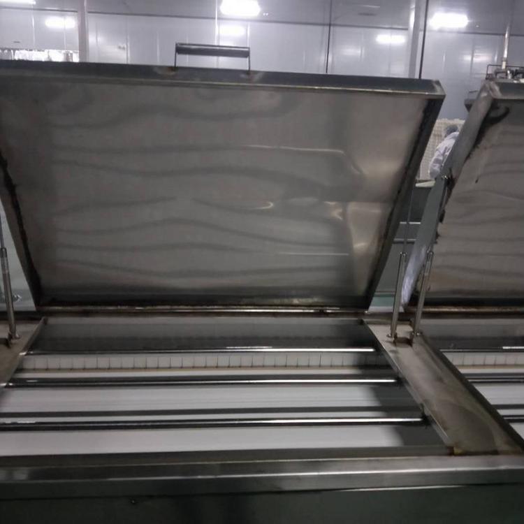 蒸煮线全自动蒸煮流水线连续网带式蒸汽流水线蒸线 蒸汽加热肉条蒸线 鱼豆腐蒸汽隧道