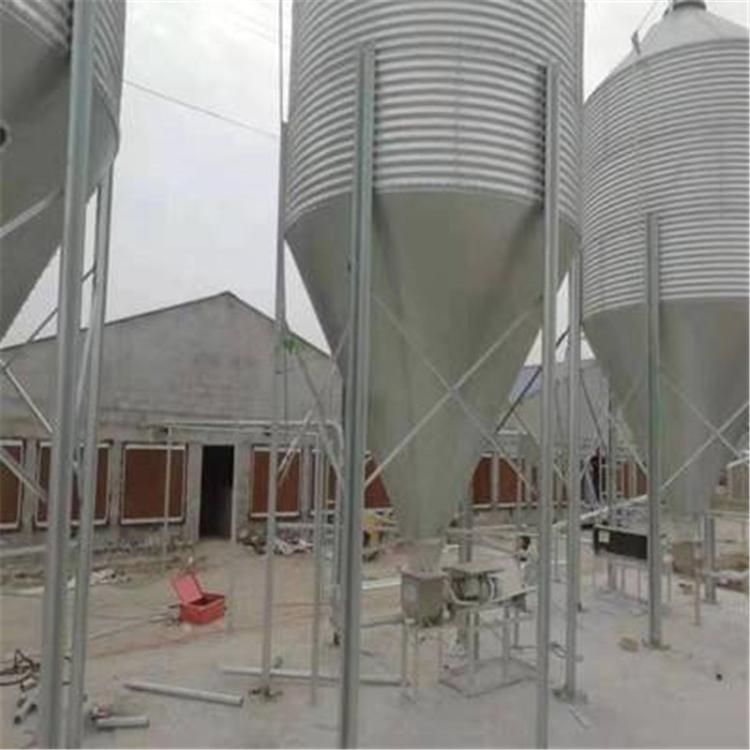 禽舍自动化料塔 厂家定制 自动上料线  鸡鸭鹅专用料线