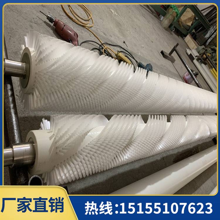 毛刷辊厂家 工业清洁毛刷辊 耐磨尼龙丝毛刷辊定制