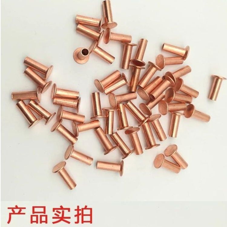 离合器铆钉 电镀铜全空心铆钉 刹车片用铆钉 半空心铆钉 柳钉厂家直销