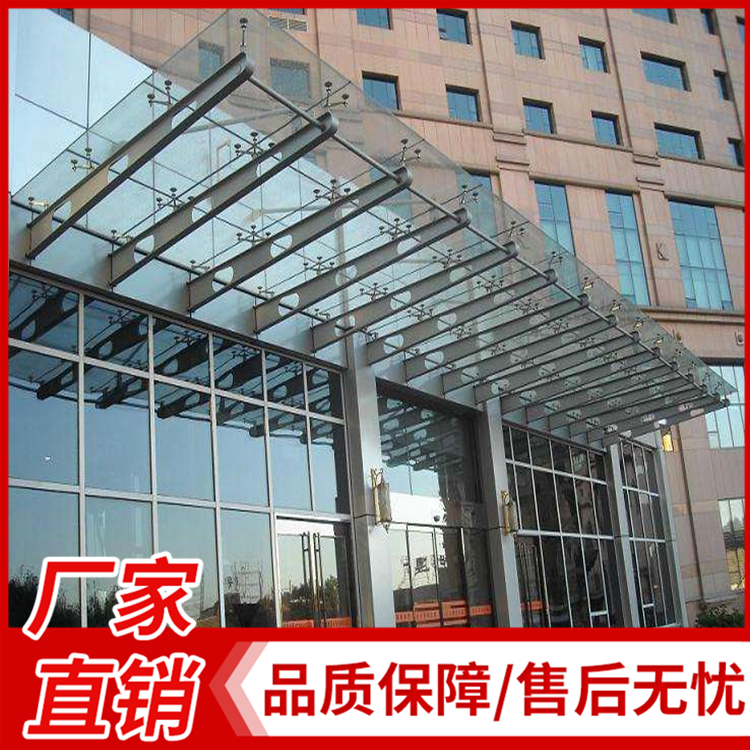 阳台露台遮阳雨蓬 雨棚厂家户外庭院别墅铝合金遮阳棚价格 耐力板雨棚