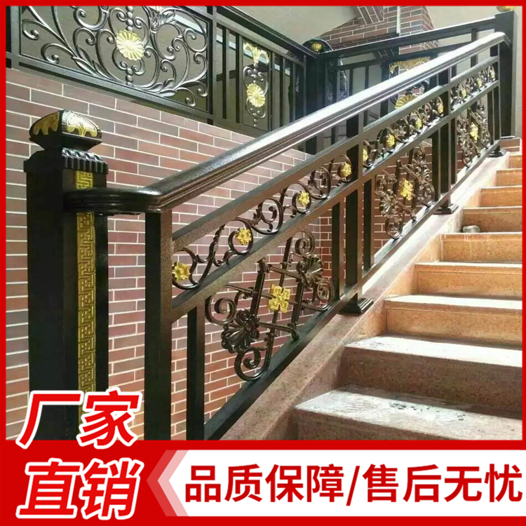 热镀锌栏杆 别墅楼梯栏杆 楼梯扶手 锌钢楼梯栏杆组装式护栏