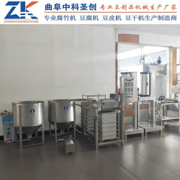 中科圣创豆制品机械 仿手工豆腐皮机 自动抽脑泼脑豆腐皮机