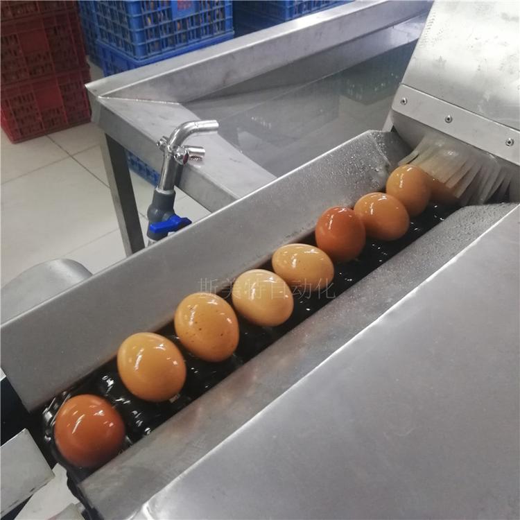 斯美特10000型不锈钢鸭蛋泥蛋 灰蛋 水淹蛋清洗流水线洗蛋机