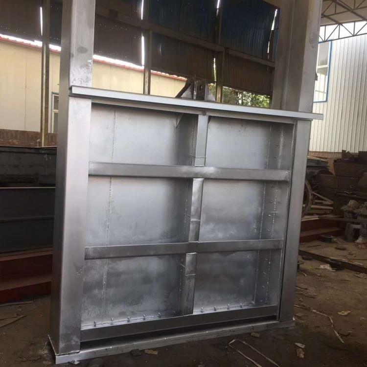 机门一体铸铁闸门 密封闸门 弧形渠道钢闸门铸铁框钢闸门