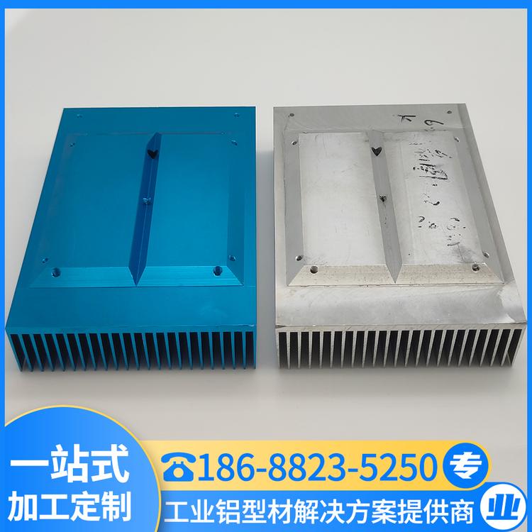 模组散热片 高密齿散热器型材 铝型材定制 汇冕铝业厂家直销
