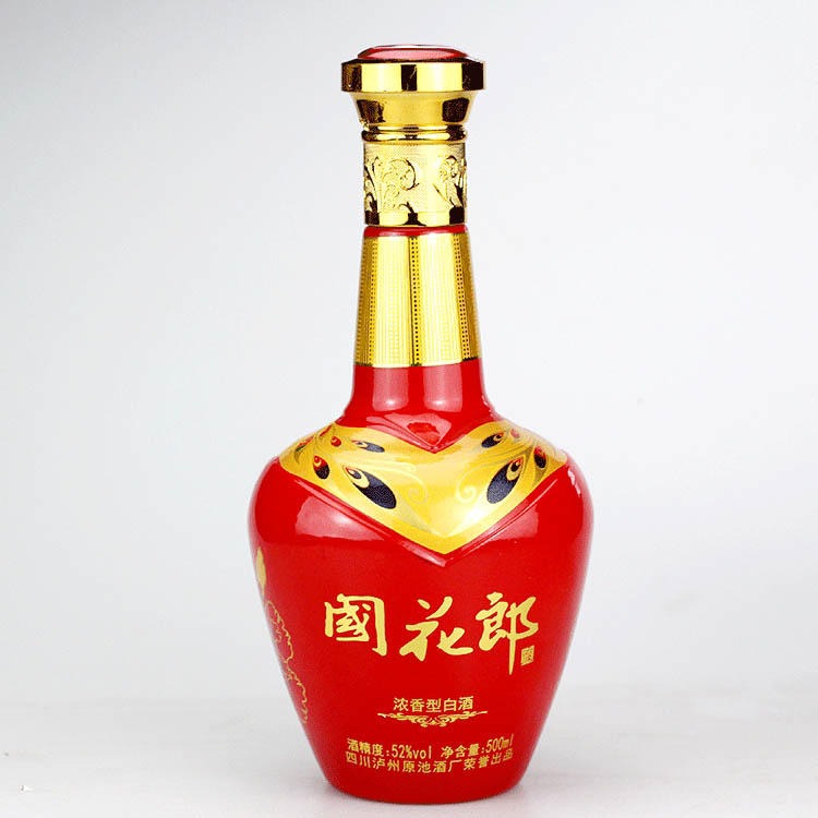 500ml烤花玻璃酒瓶 厂家直销  富兴酒类包装