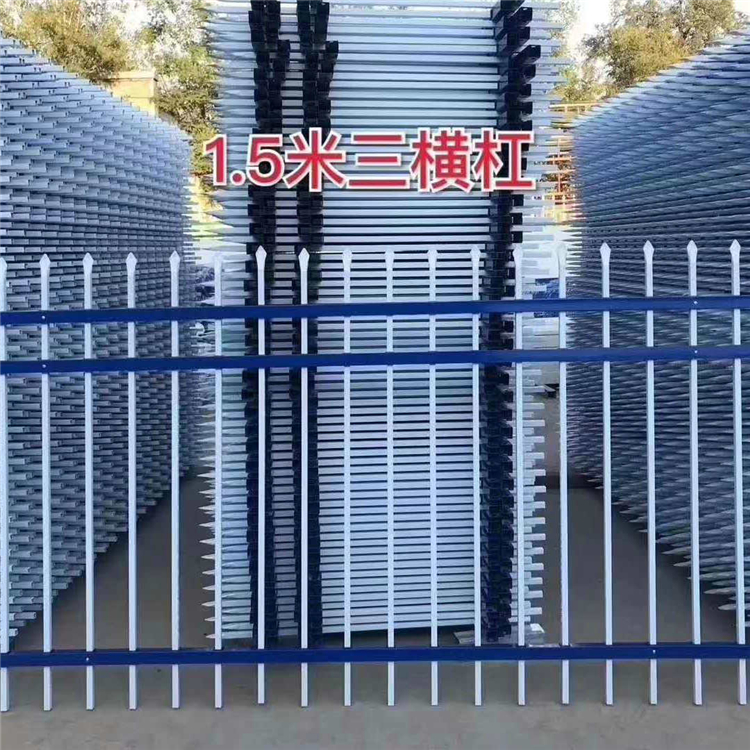 鼎尊新钢护栏 河道湖边专用锌合金栏杆 草坪锌钢护栏