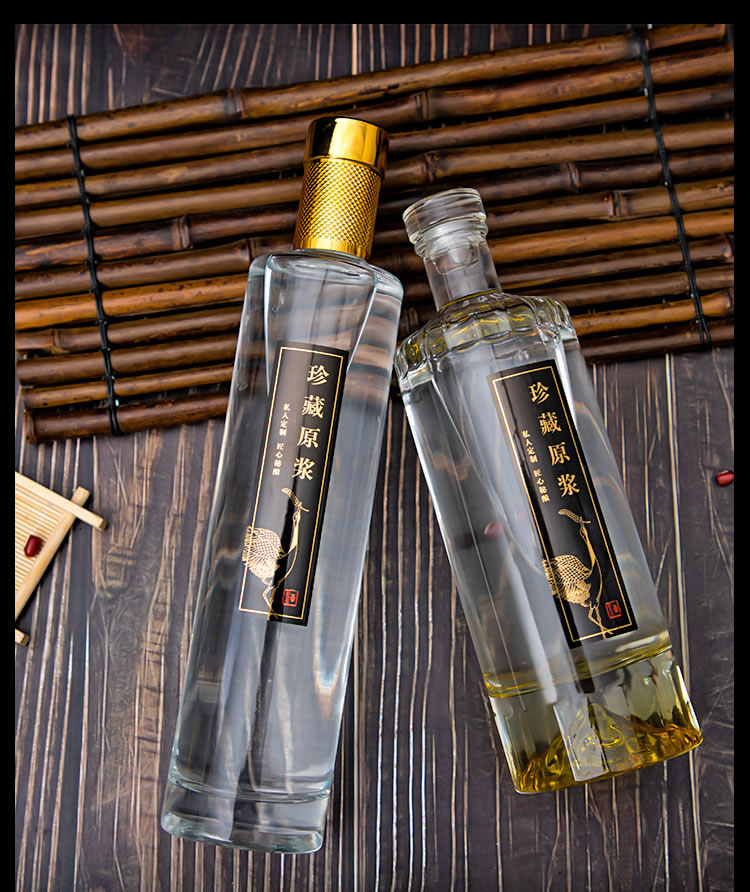 375ml500ml加厚玻璃冰酒瓶 山东富兴酒类包装