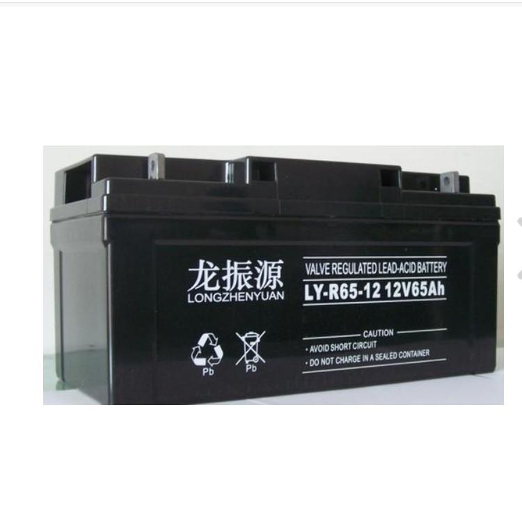 龙振源蓄电池LY-R65-12 免维护电瓶12V65AH 阀控式UPS储能铅酸