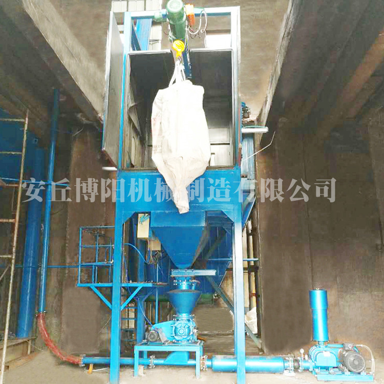 碳粉吨袋拆袋机 密闭式粉体吨袋拆包机 吨袋破袋机定做