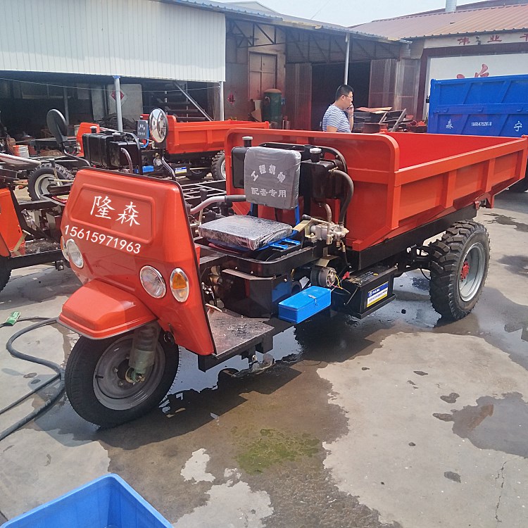 厂家供应工程三轮车 建筑工程电动工程三轮车 加厚钢板自卸三马车